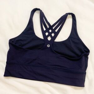 Lululemon Mind Over Miles Bra Midnight Navy Size 12